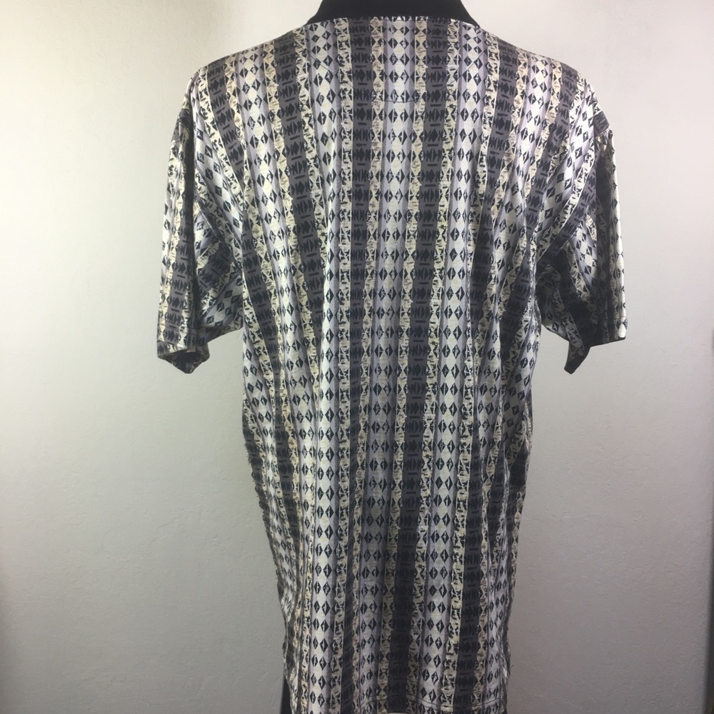 Tribal Print Polo Shirt - Picture 7 of 9